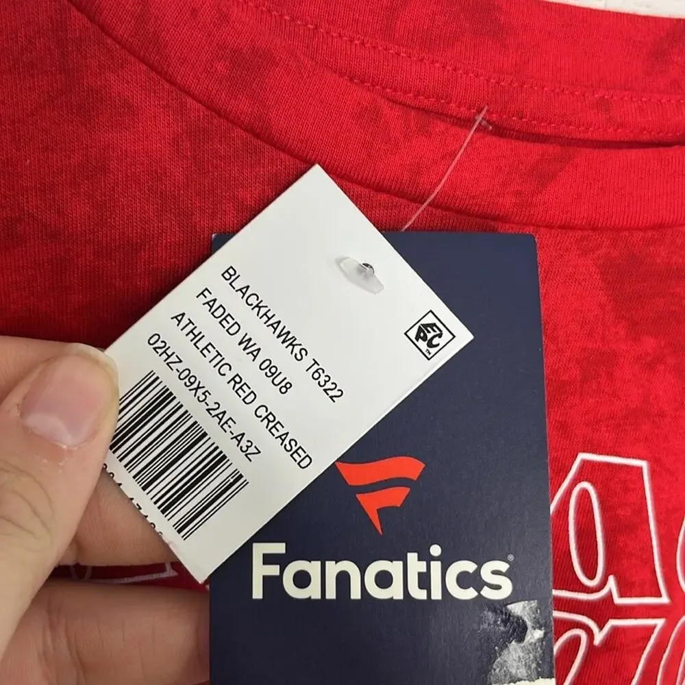 Kids Fanatics NHL Blackhawks Tee Size Medium